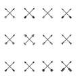 arrow crosses vector image