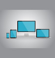 modern devices mockups for your business projects vector image