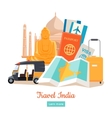 travel india conceptual poster vector image