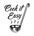 vintage kitchen utensil logo vector image