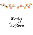 christmas tree string garland vector image