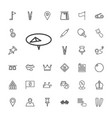 pin icons vector image vector image