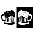 glass of beer vector image vector image