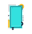 memphis graphic design frame for photo content vector image vector image