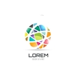 globe abstract logo template circle round vector image