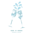 shiny diamonds toasting wine glasses silhouettes vector image