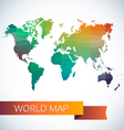 bright map of the globe vector image