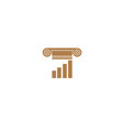 creative law building logo vector image