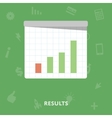 graph results flat abstract isolated vector image vector image
