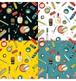 colorful makeup seamless patten vector image