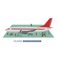 repair and maintenance of aircraft vector image