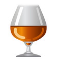 brandy glass vector image vector image
