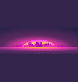 futuristic horizontal banner virtual reality vector image vector image