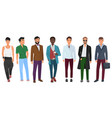 confident fashion man in casual clothes vector image