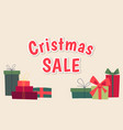 retro christmas background with bunch vector image vector image