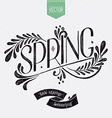 vintage spring banner vector image