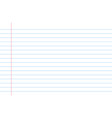 paper sheet with lines vector image vector image