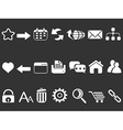 white web internet icons set vector image vector image
