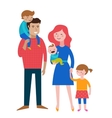 gay families happy family couple with kids vector image