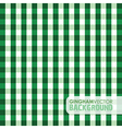gingham green vector image
