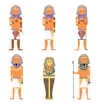 set of pharaons vector image