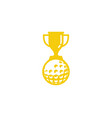 winner golf logo icon design vector image vector image