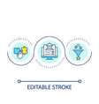 government services ux loop concept icon vector image vector image