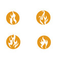 fire flame design vector image