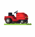 grass cutter lawn mower machine vector image