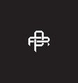 initial letter overlapping interlock logo vector image vector image