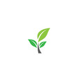 ecology logo vector image