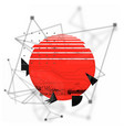 japan memphis abstract background vector image vector image