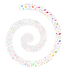Mouse cursor fireworks spiral Royalty Free Vector Image
