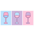 wine glass hand drawing vector image vector image