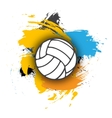 volleyball logo on the background of multi vector image vector image