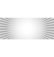 sun rays halftone background white and grey vector image