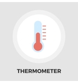 thermometer flat icon vector image vector image