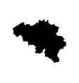 belgium map vector image