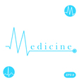 m letter medicine concept template vector image