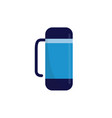 thermo cup or flask for hot beverages flat vector image vector image