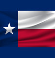 waving flag texas 10 eps vector image vector image
