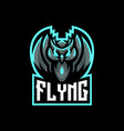 flying esport mascot logo design vector image