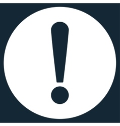 Problem flat white color icon Royalty Free Vector Image
