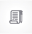 checklist with pencil vector image