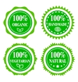 green badges vector image