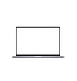 modern laptop computer 3d mockup isolated vector image