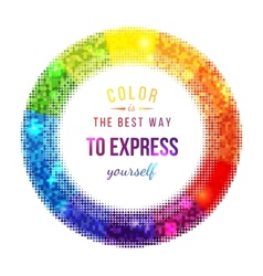 Hand drawn watercolor color wheel Royalty Free Vector Image