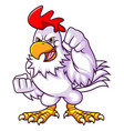 rooster fighter boxing vector image