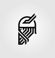 logo viking vector image