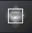 silver glitter shiny background vector image
